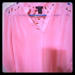 Coral light blouse